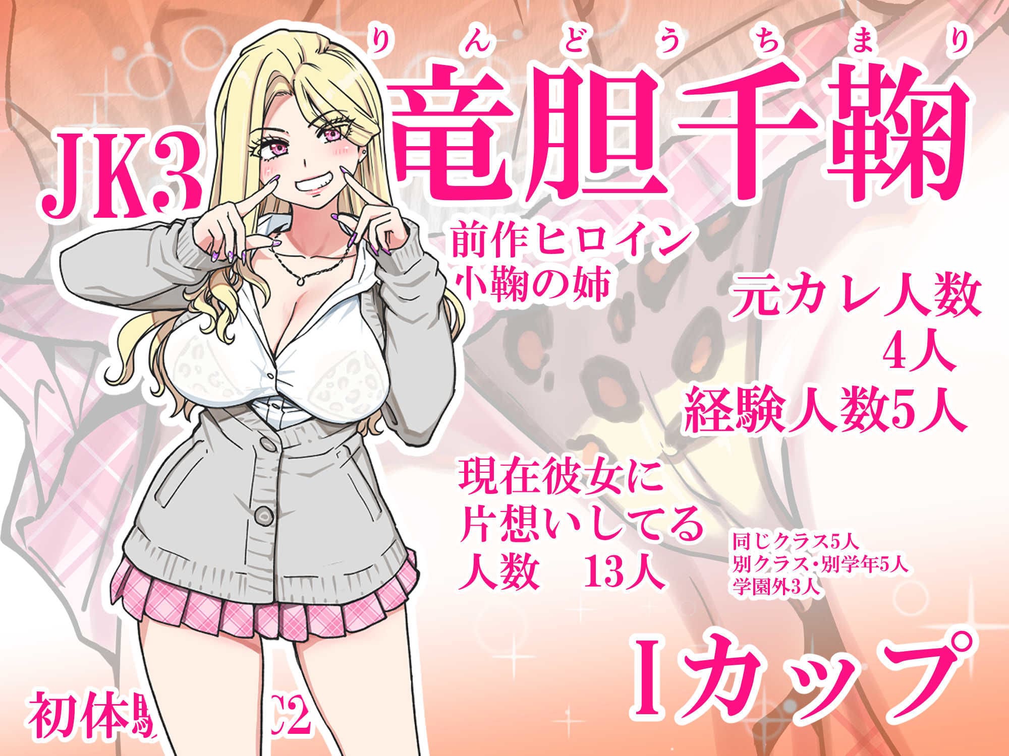 ギャル姉妹との濃厚なディープキスと愛撫シーン