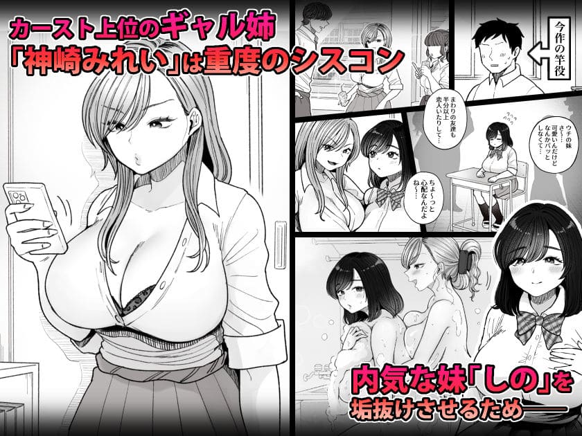 妹の処女、もらってあげてよ レビュー画像2：姉による妹への背徳的な誘惑シーン